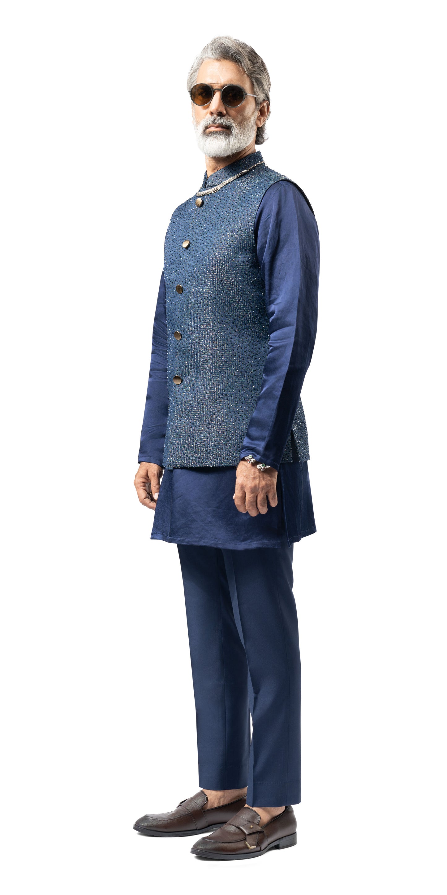 Navy Tex-Galaxy Highlight Bundi