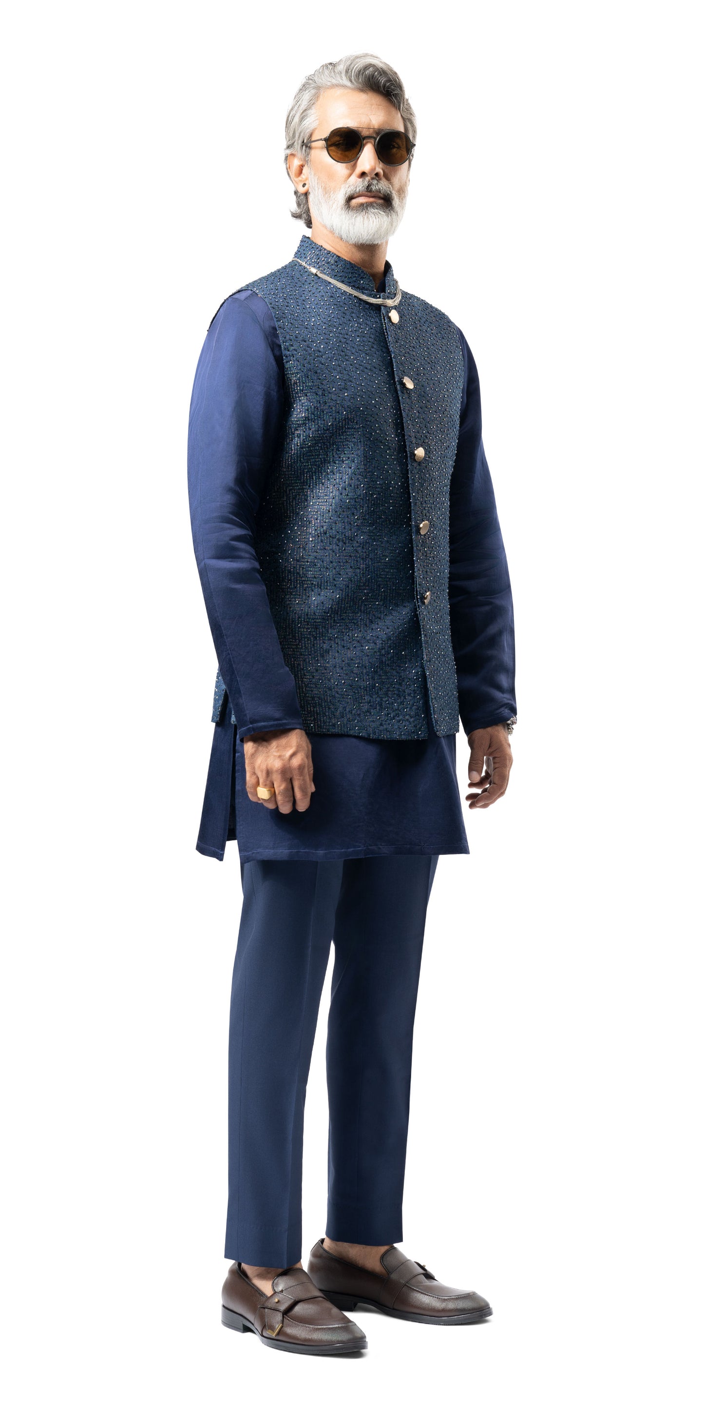 Navy Tex-Galaxy Highlight Bundi