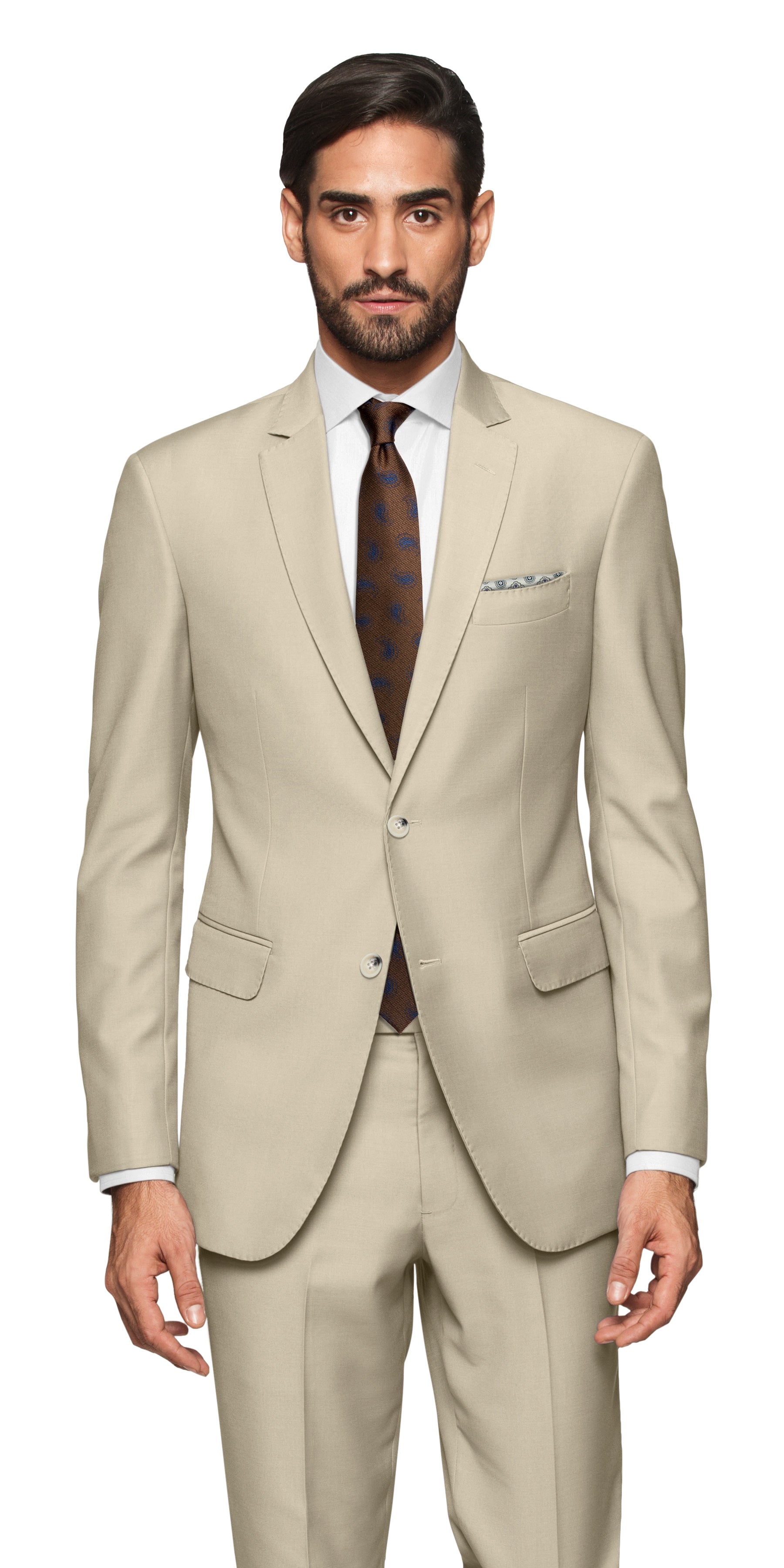 Palermo Beige Suit herringbonesui Palermo Beige Suit herringbonesui