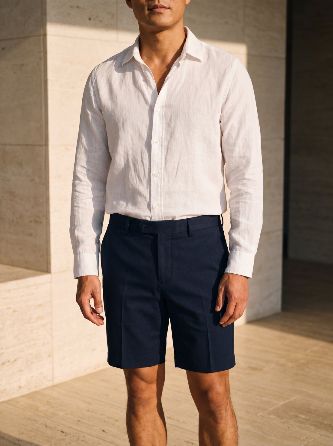 Tailored Short in Navy