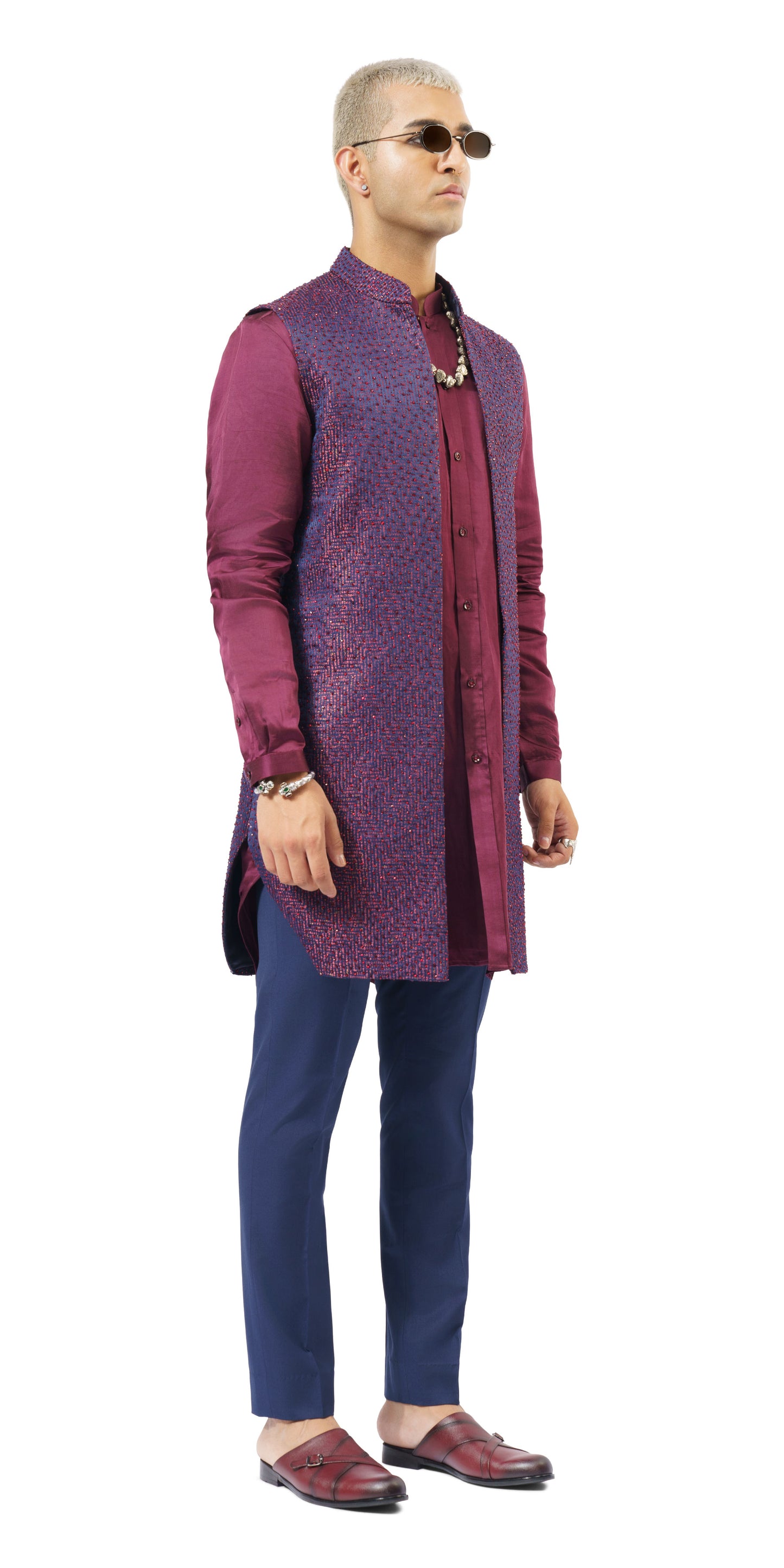 Wine Tex-Galaxy Highlight Open Jacket
