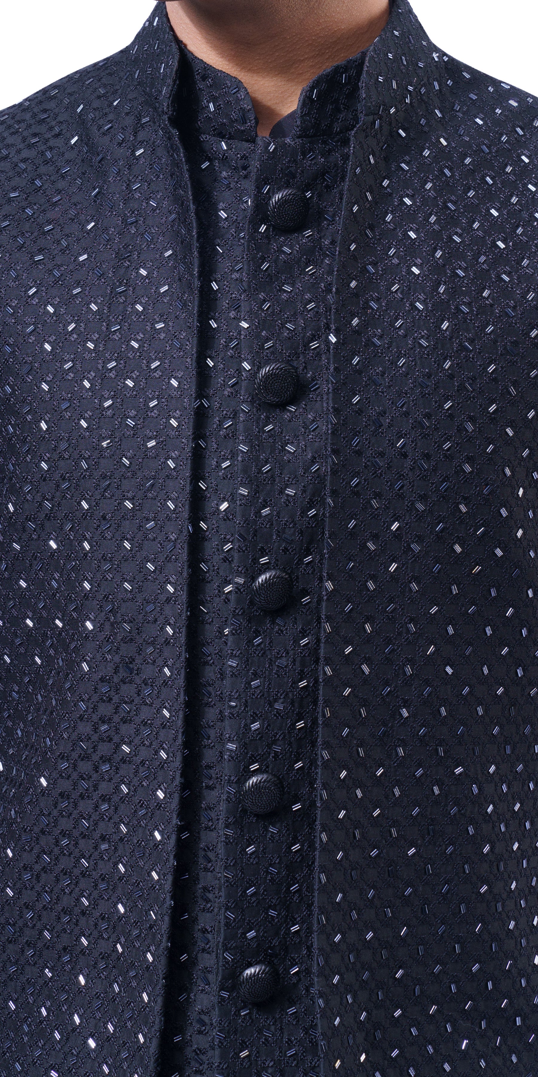 Black Prism Highlighted Mock Layer Bundi-Jacket