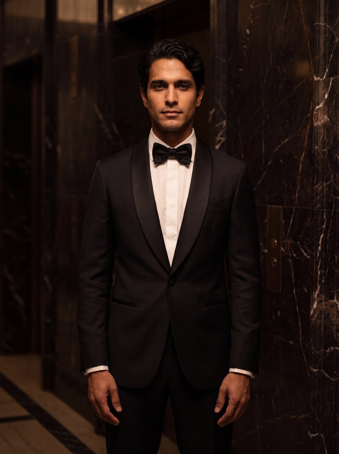 Shawl-Collar Tuxedo in Black