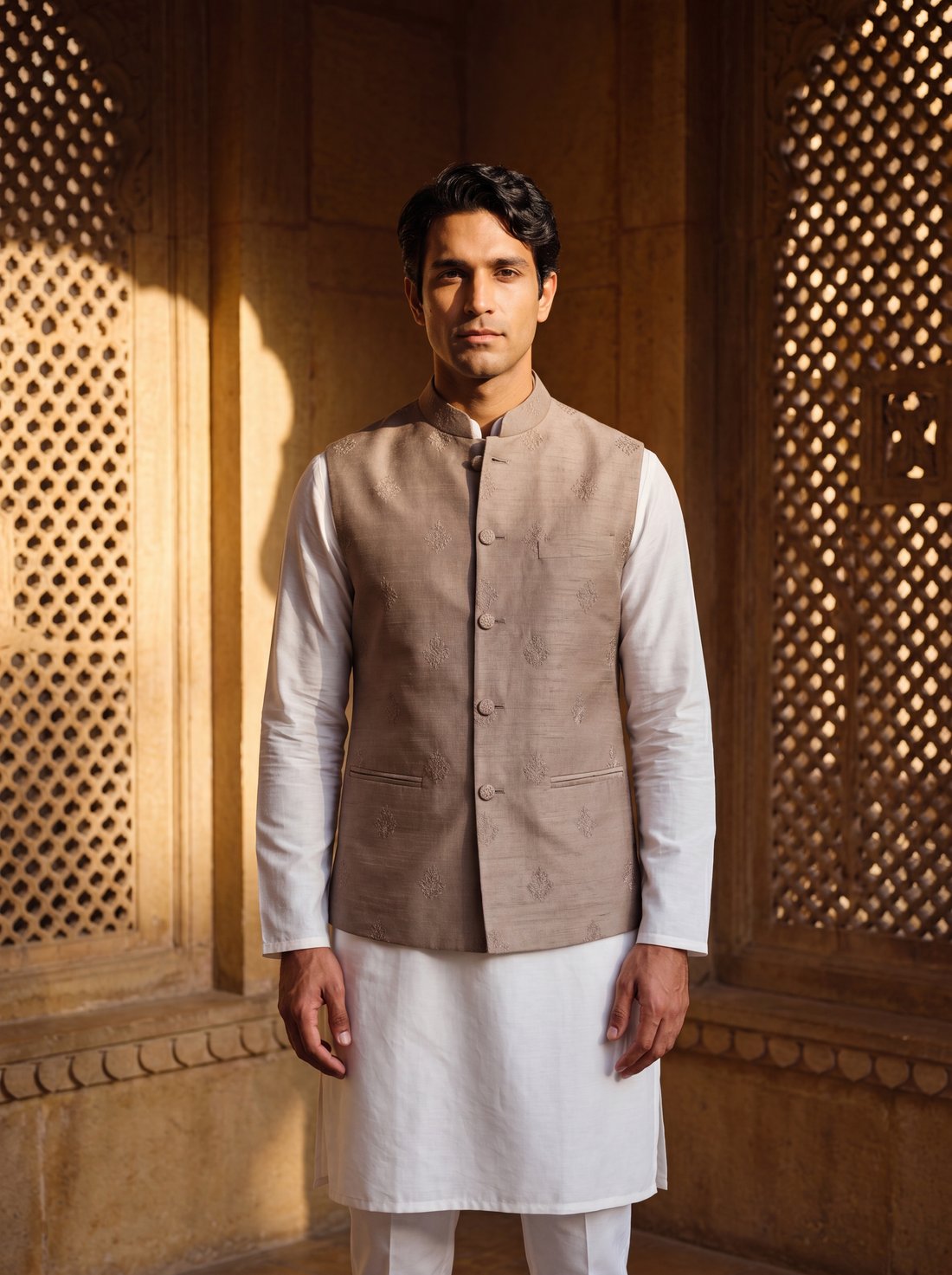 Bandi Waistcoat in Taupe