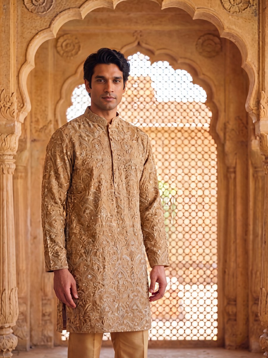 Kurta Set in Tan
