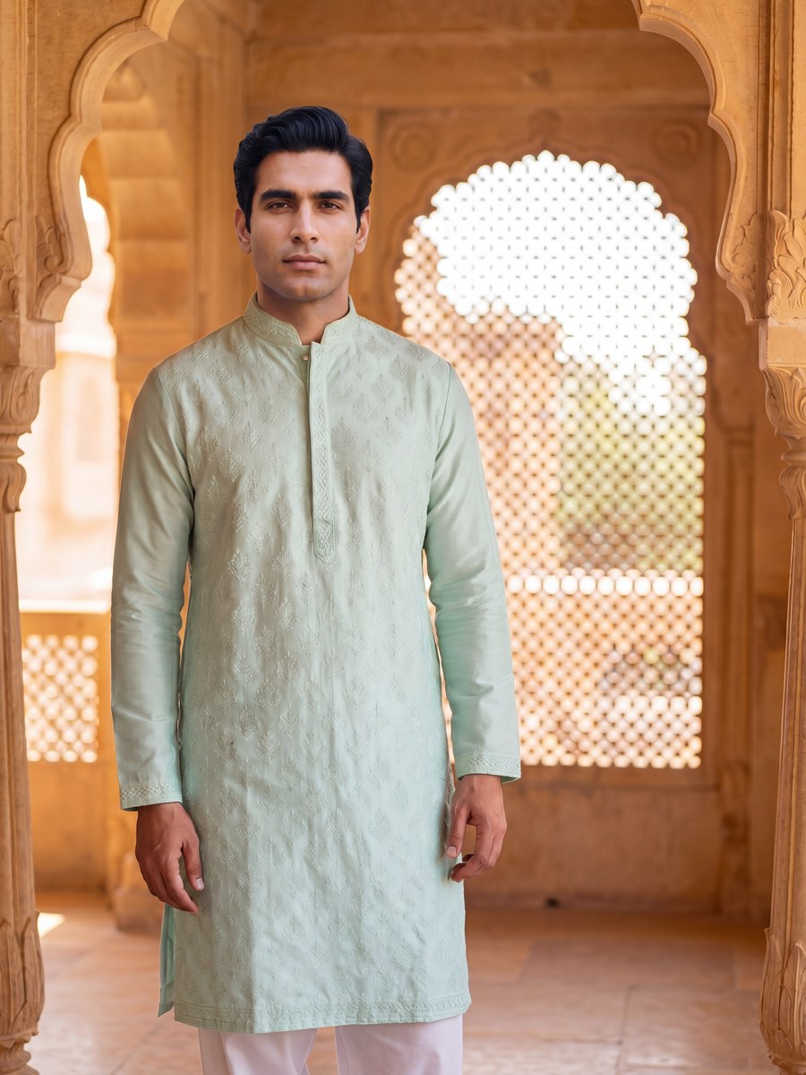 Kurta Set in Mint