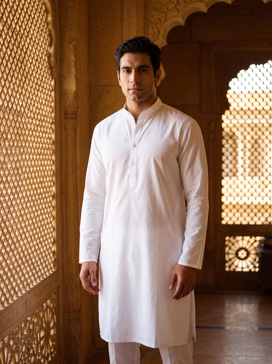 Kurta Set in White