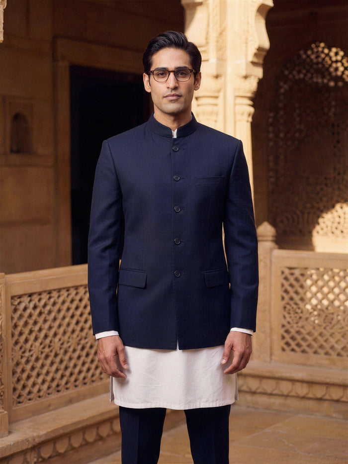 Bandhgala — Navy