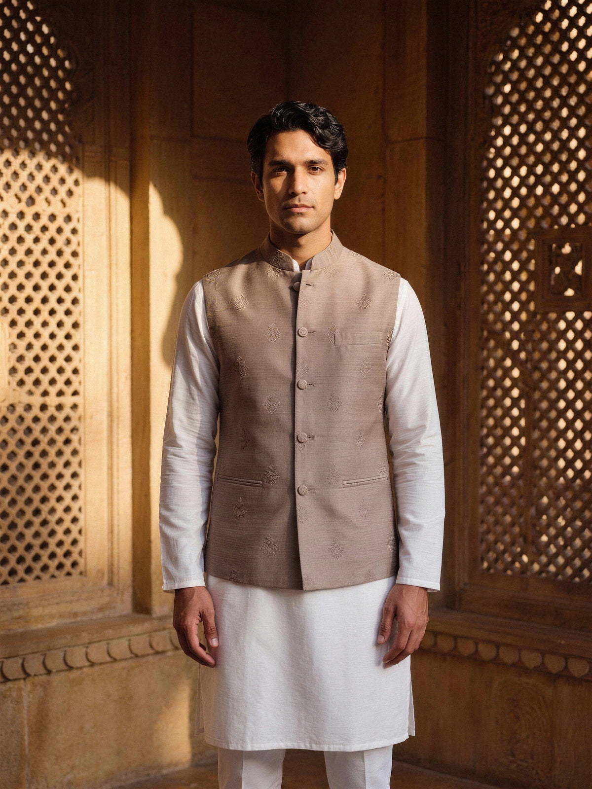 Bandi Waistcoat — Taupe