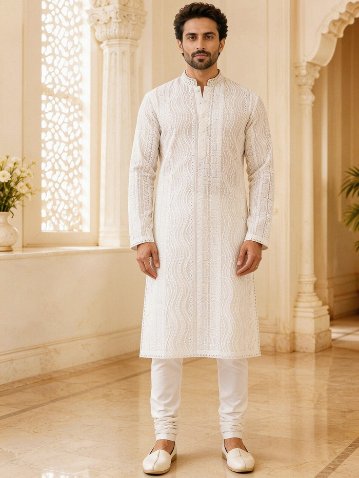 Chikankari Kurta — White