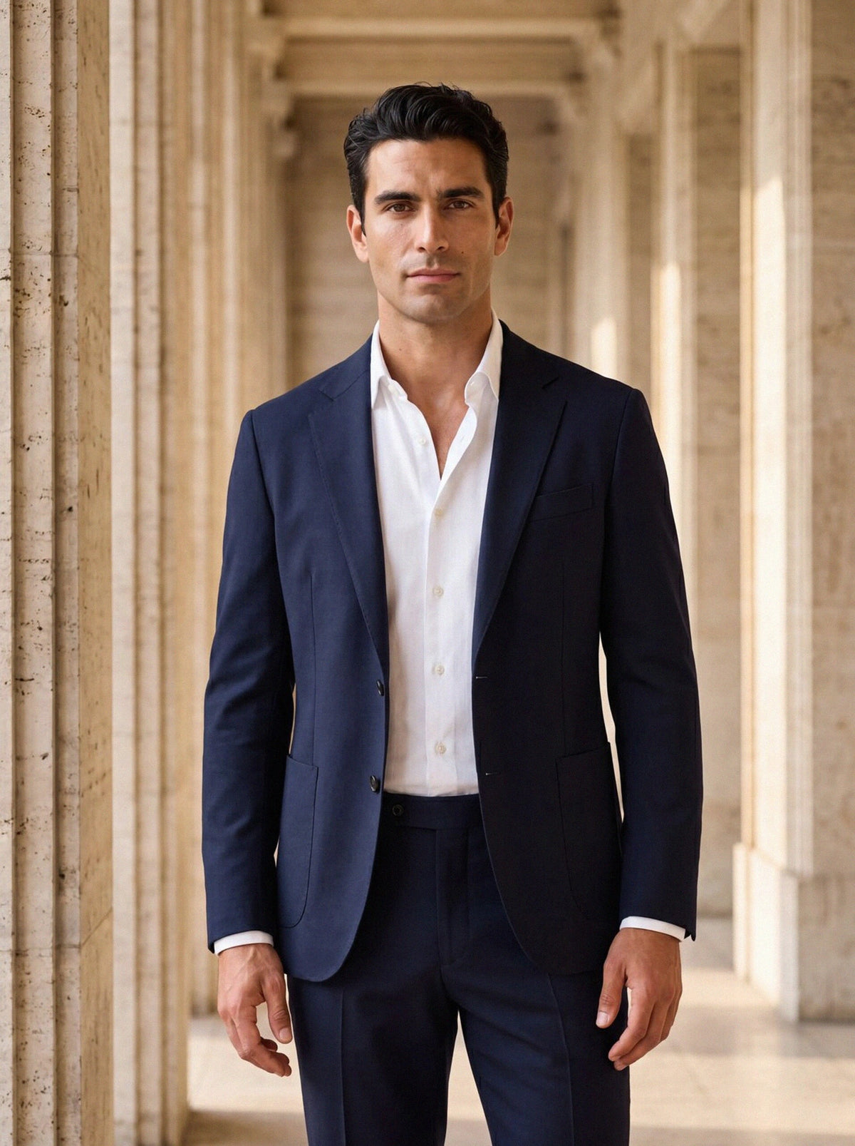 Comfort Blazer — Navy