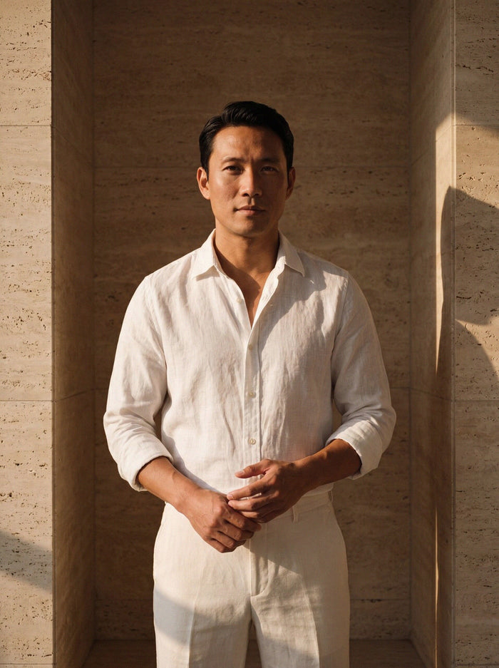 Cotton-Linen Shirt — Ecru