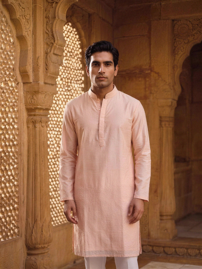 Kurta Set — Salmon