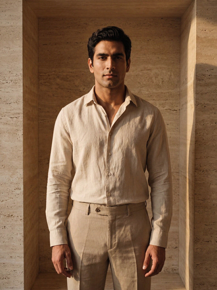 Linen Shirt — Sand