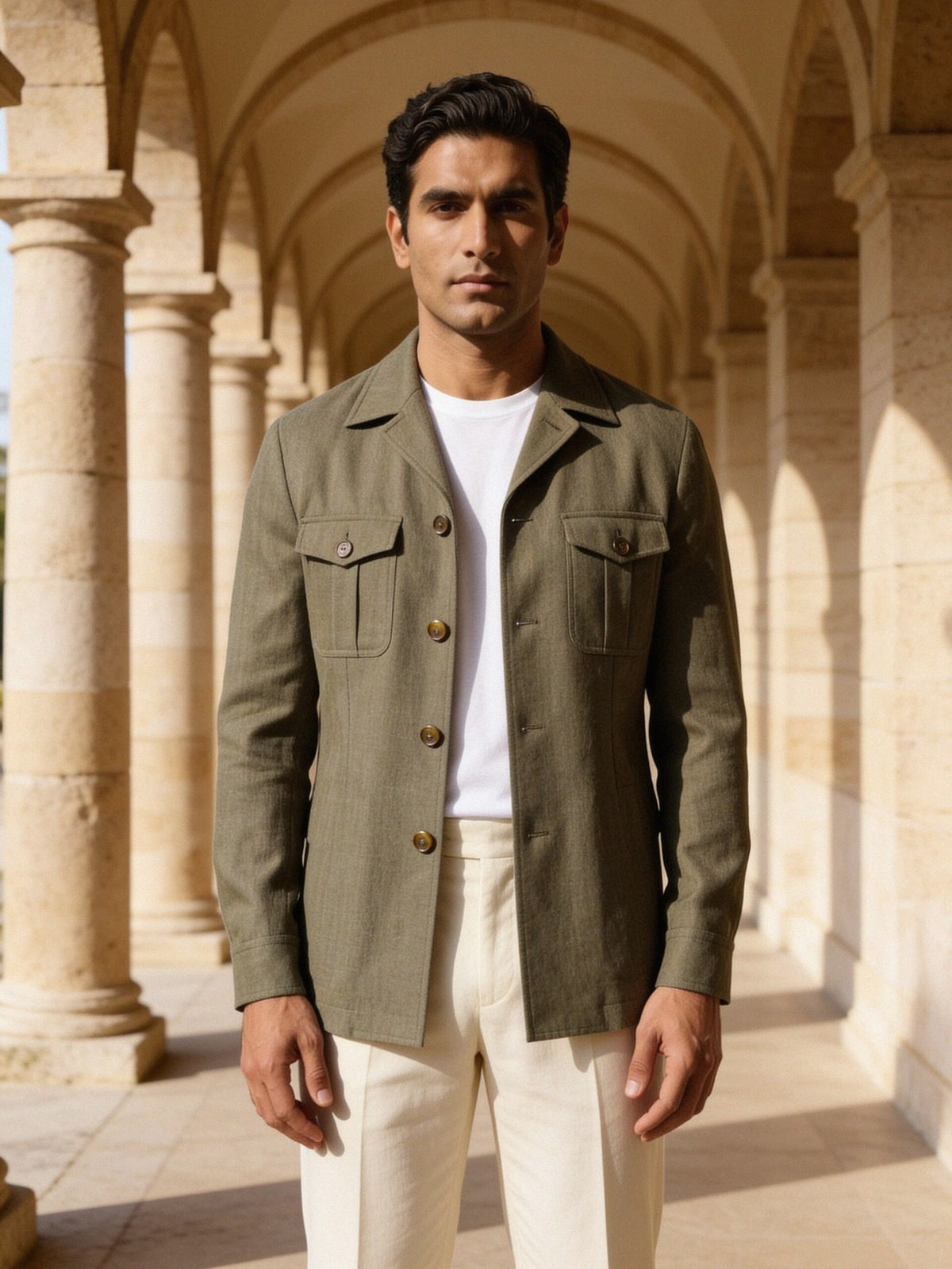 Shirt Jacket — Sage