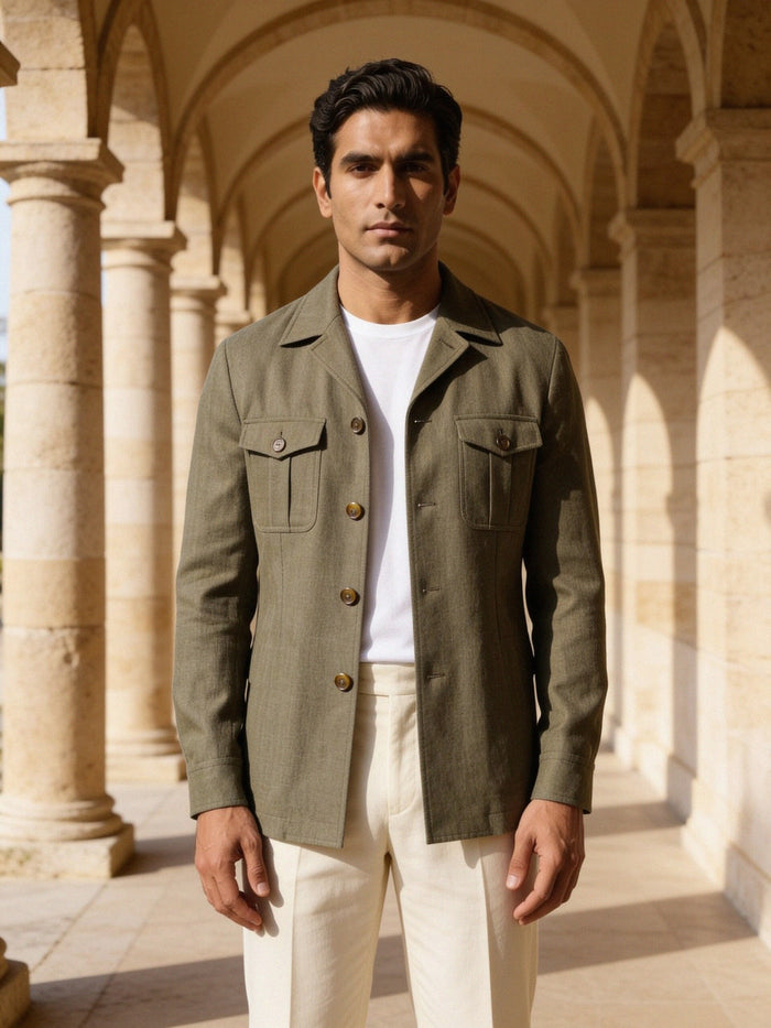 Shirt Jacket — Sage