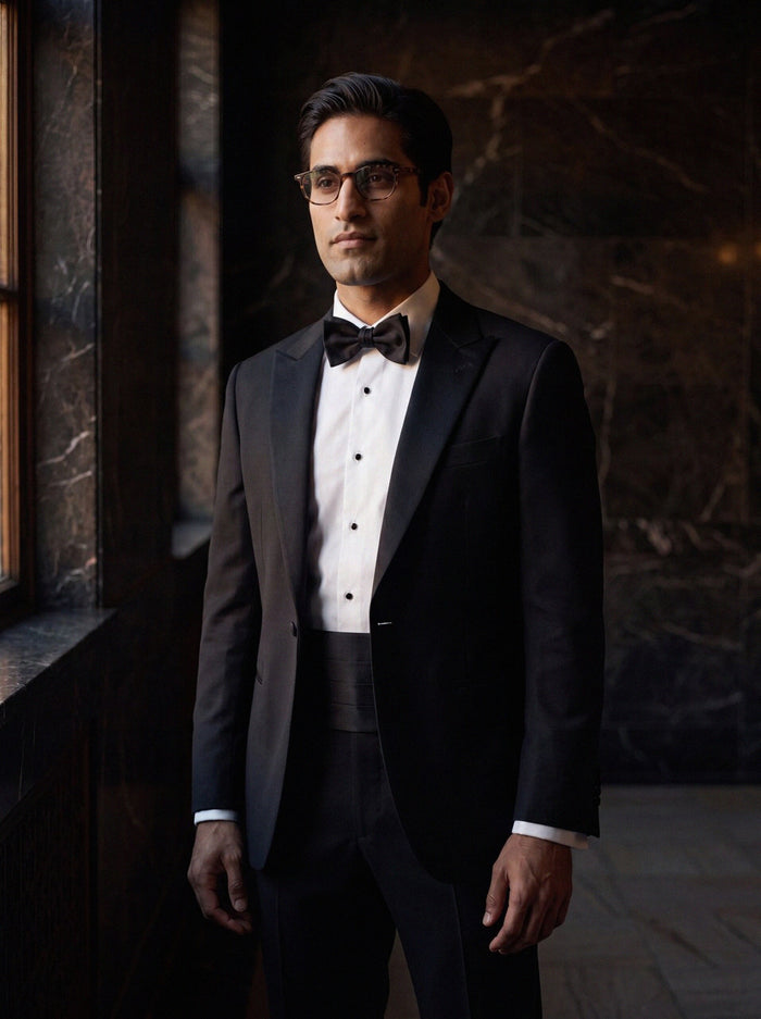 Silk Cummerbund Set — Black