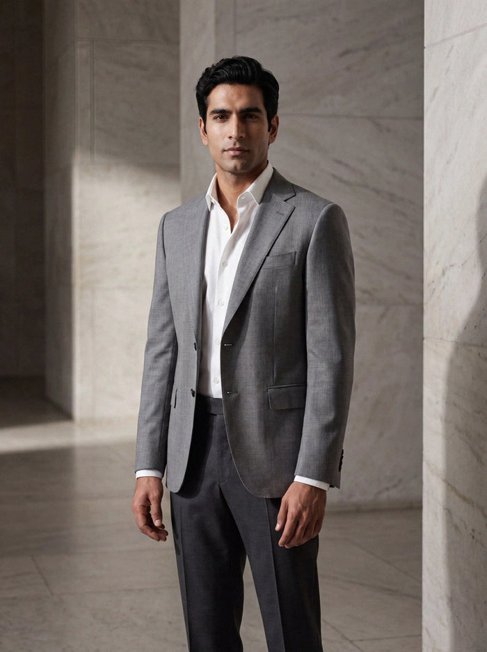Summer-Wool Jacket — Grey