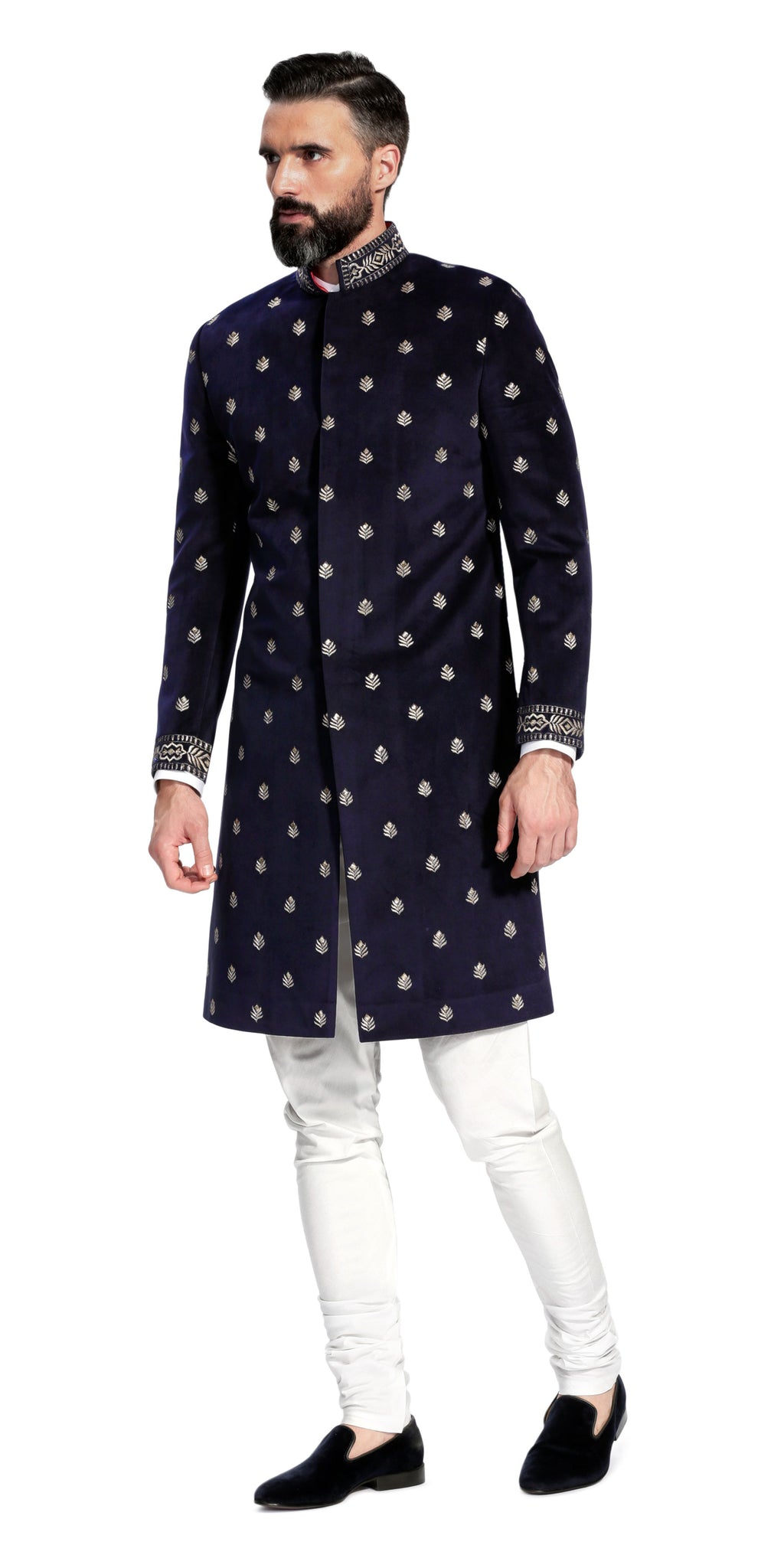 Esfahan Navy Blue Sherwani