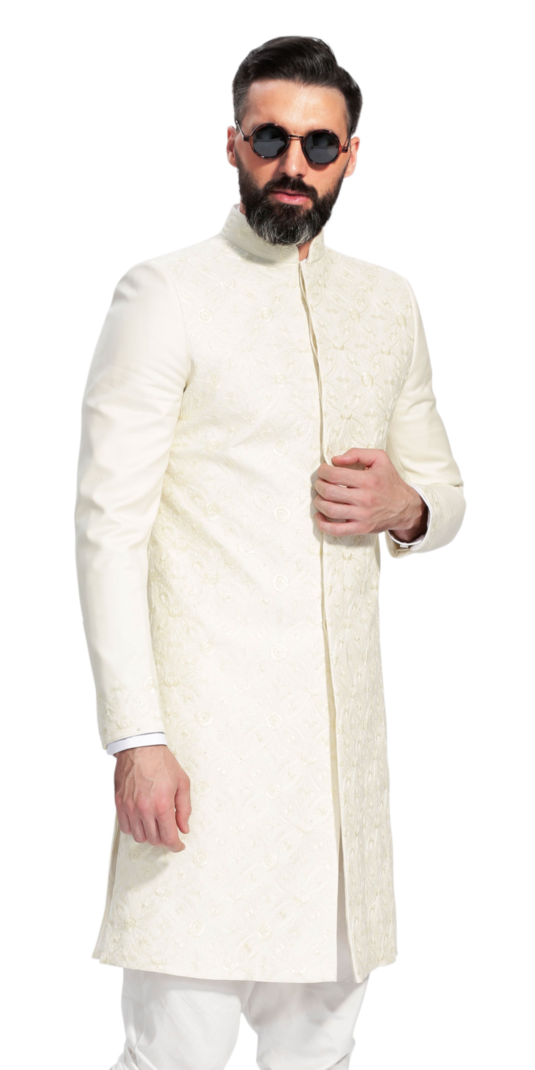 Esfahan White Sherwani