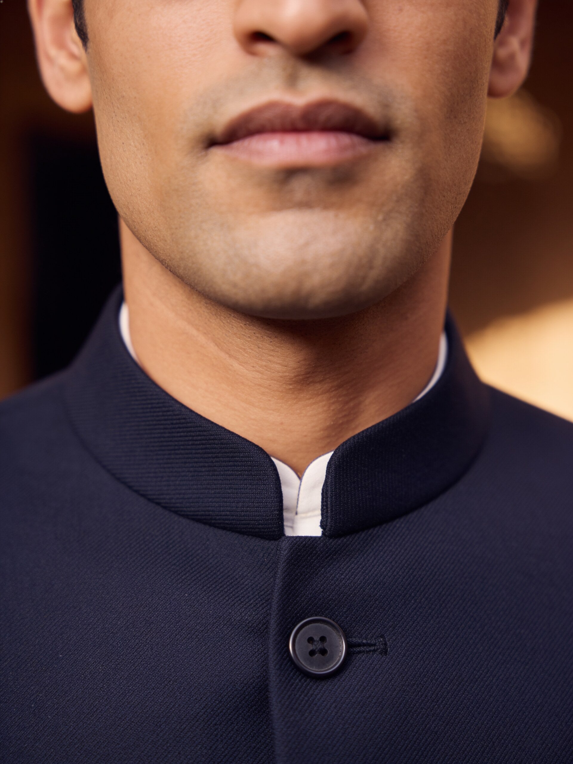 Bandhgala — Navy, palace macro
