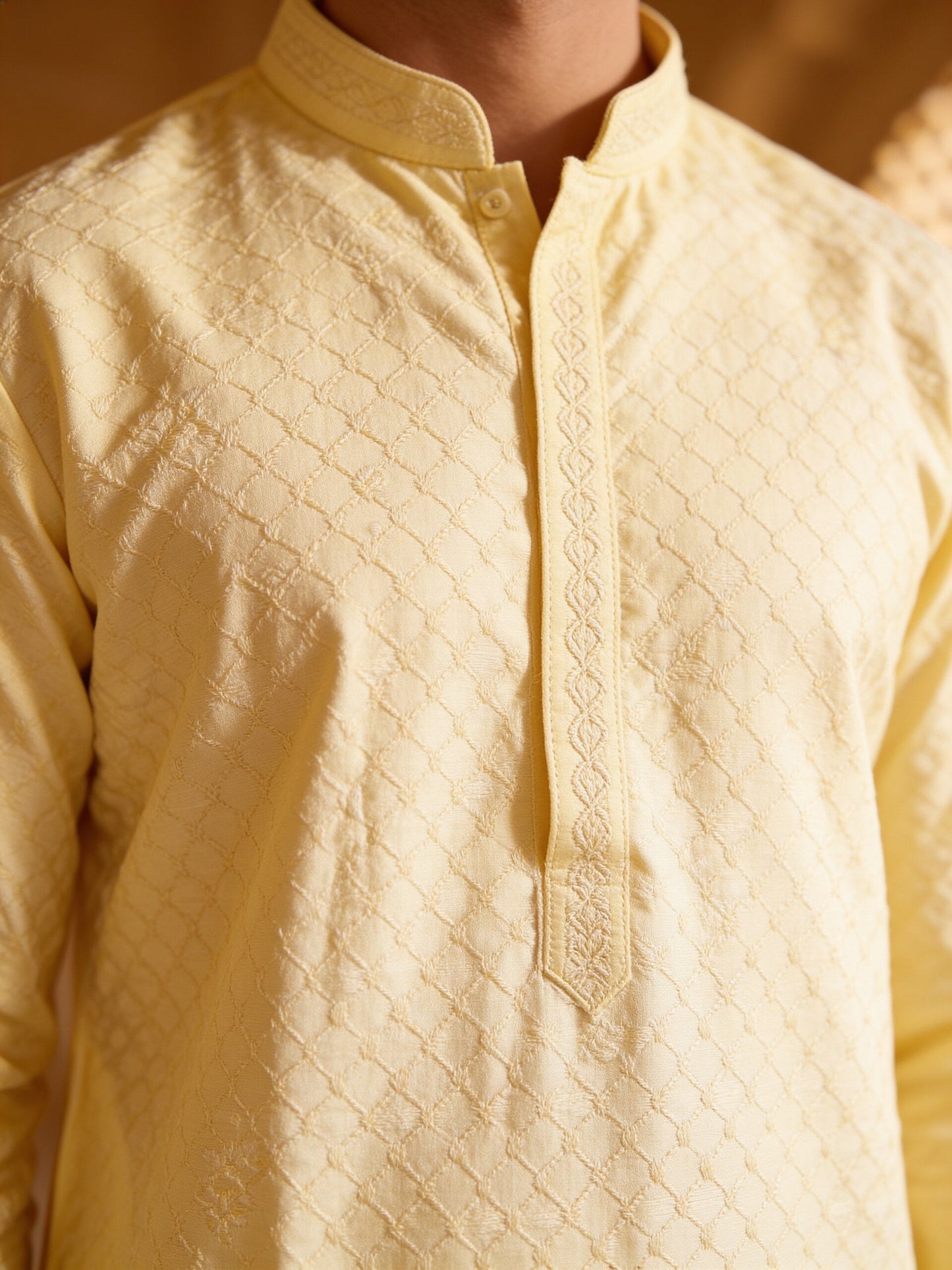 hs26-kurta-set-butter-yellow macro
