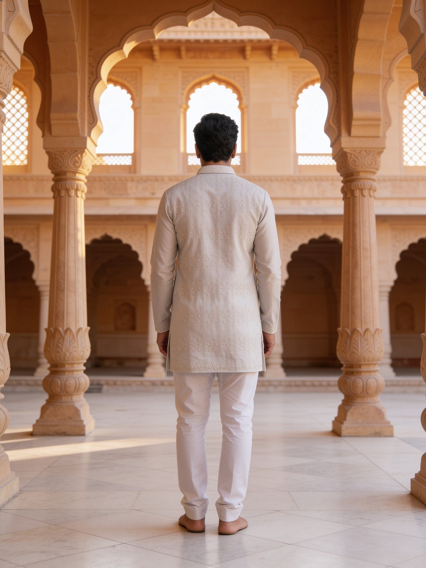 hs26-kurta-set-light-grey back