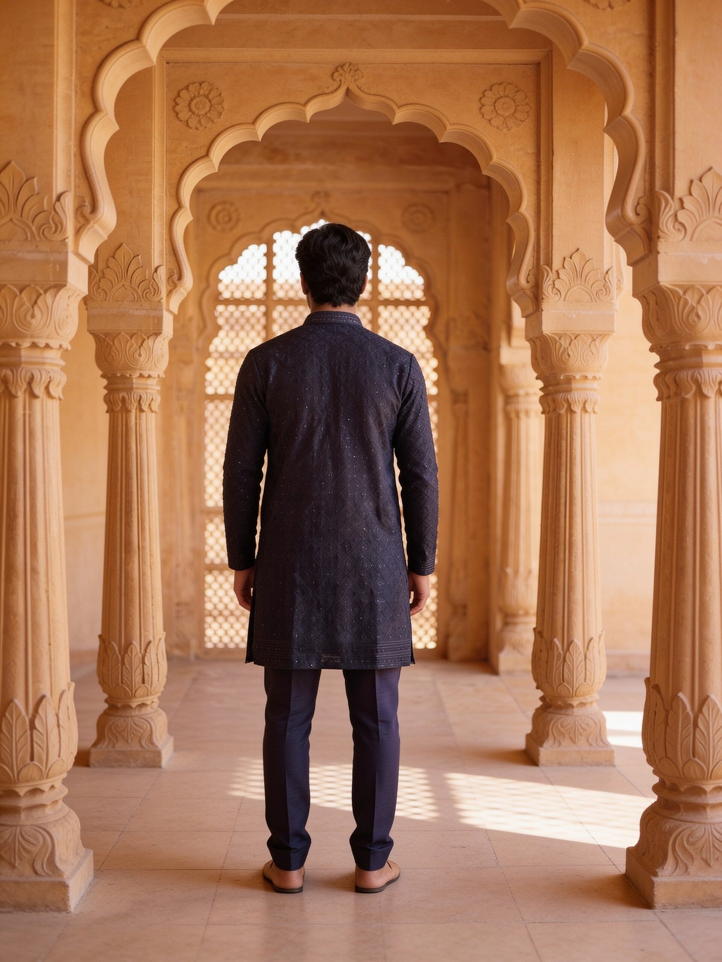 hs26-kurta-set-navy back