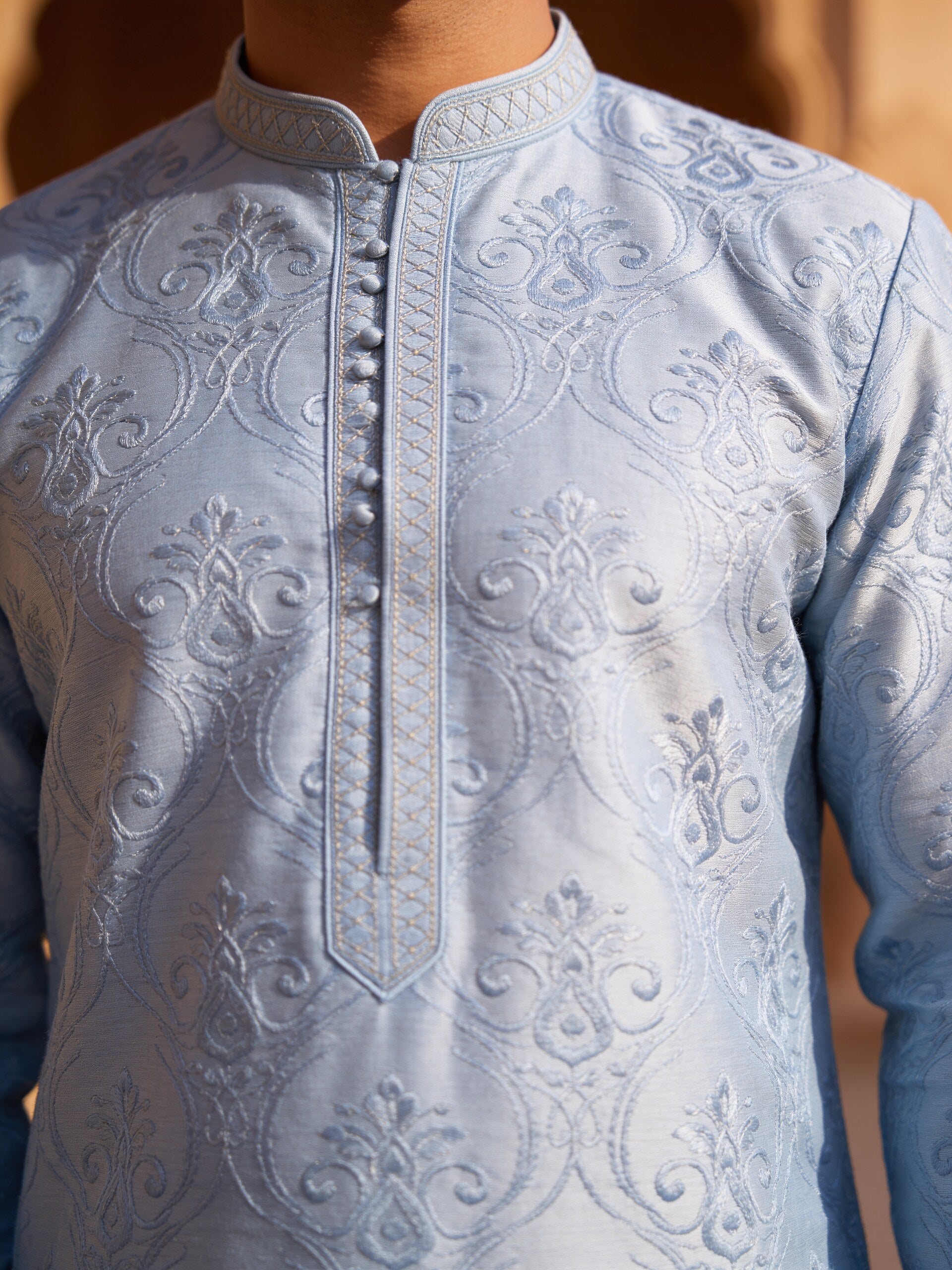 hs26-kurta-set-sky-blue macro