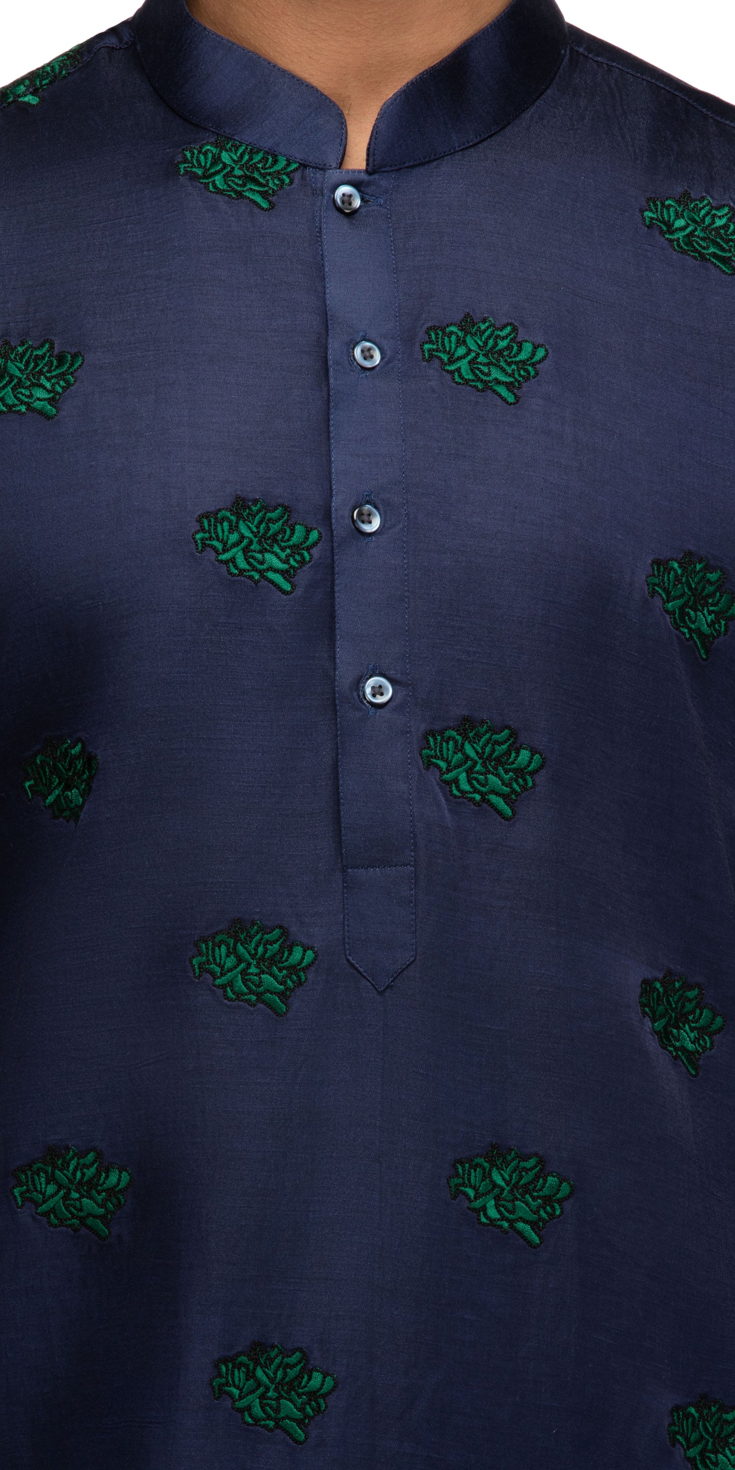 Navy Calendula Kurta