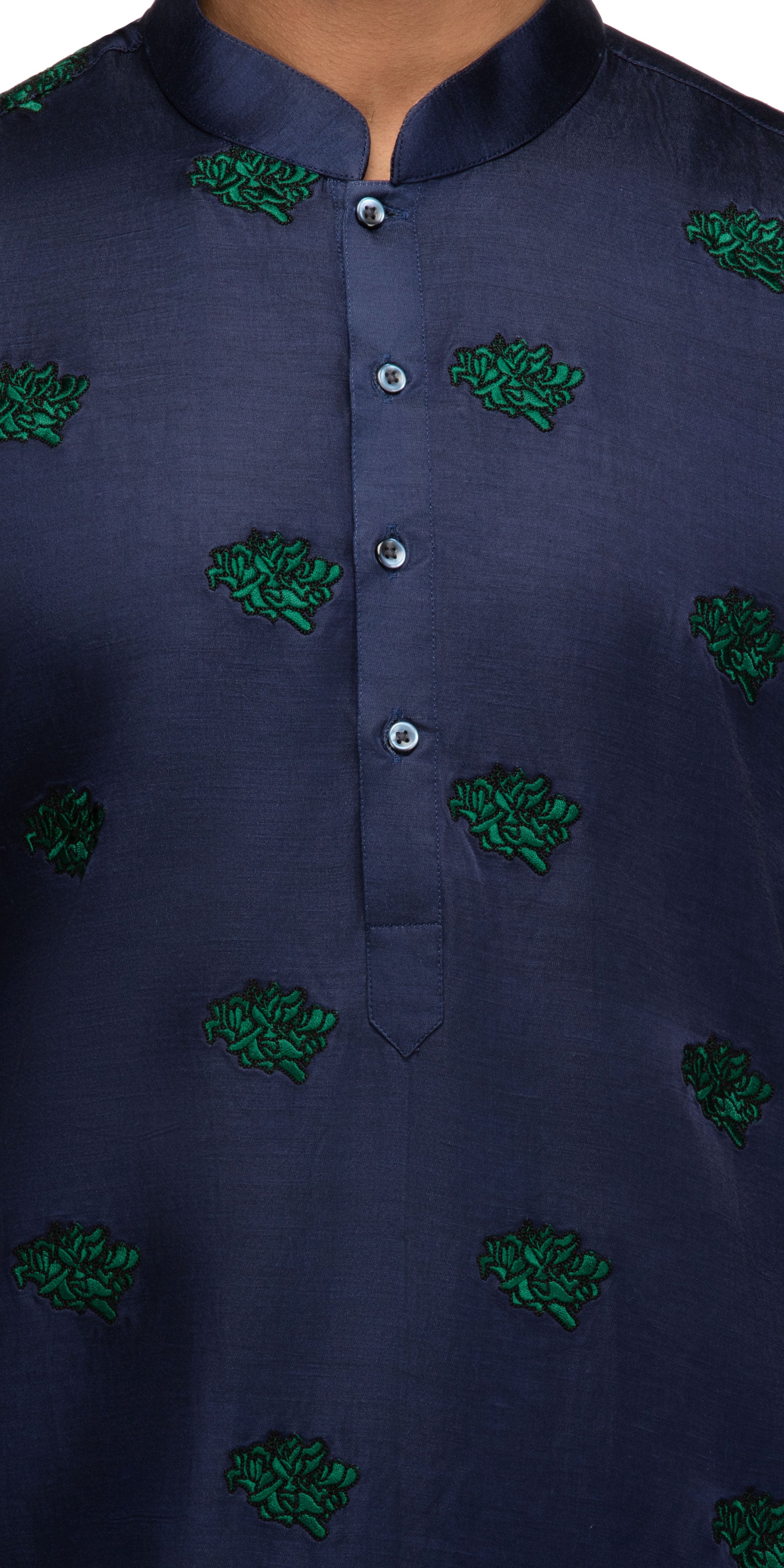 Navy Calendula Kurta