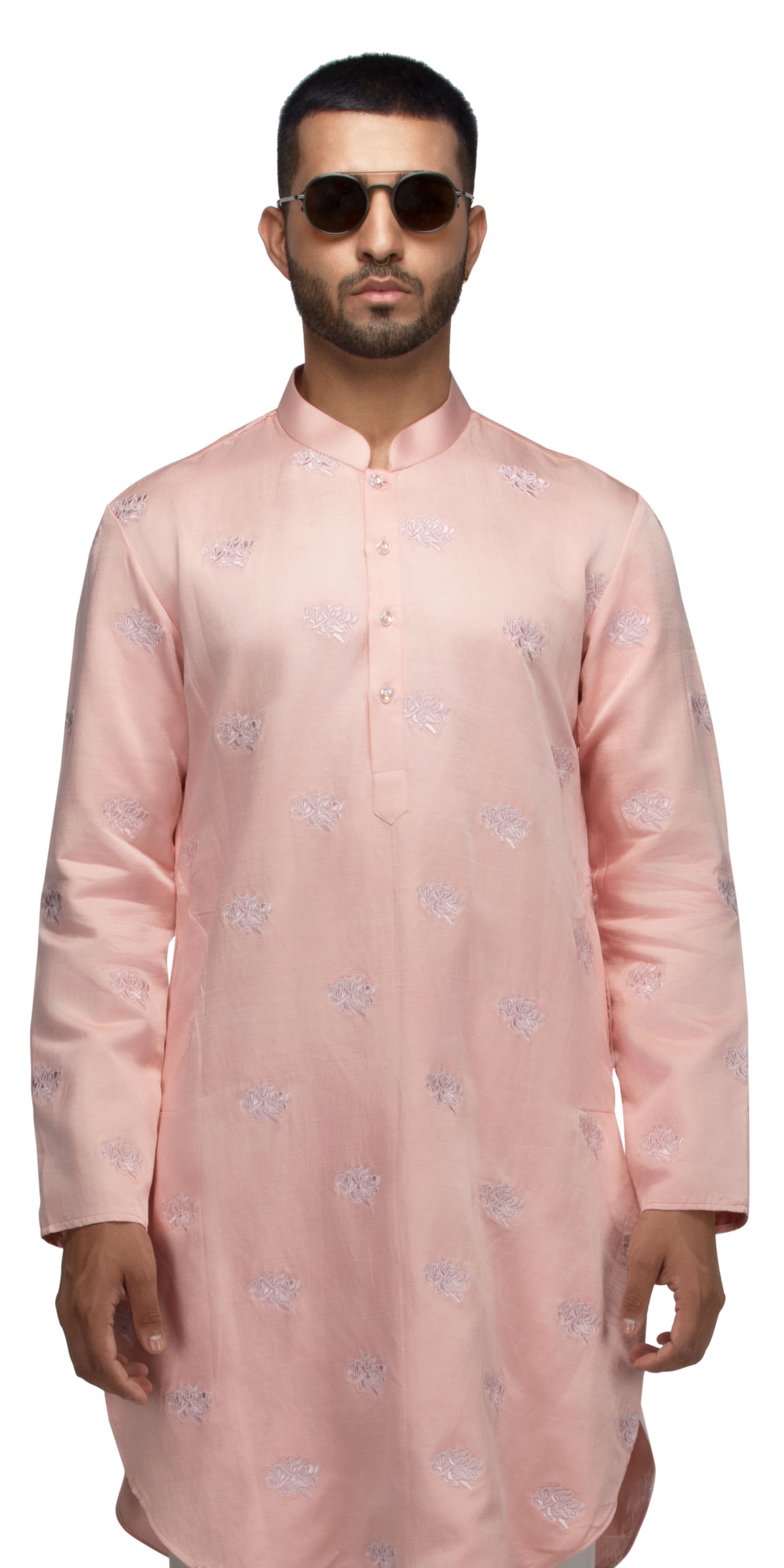 Peach  Calendula Kurta