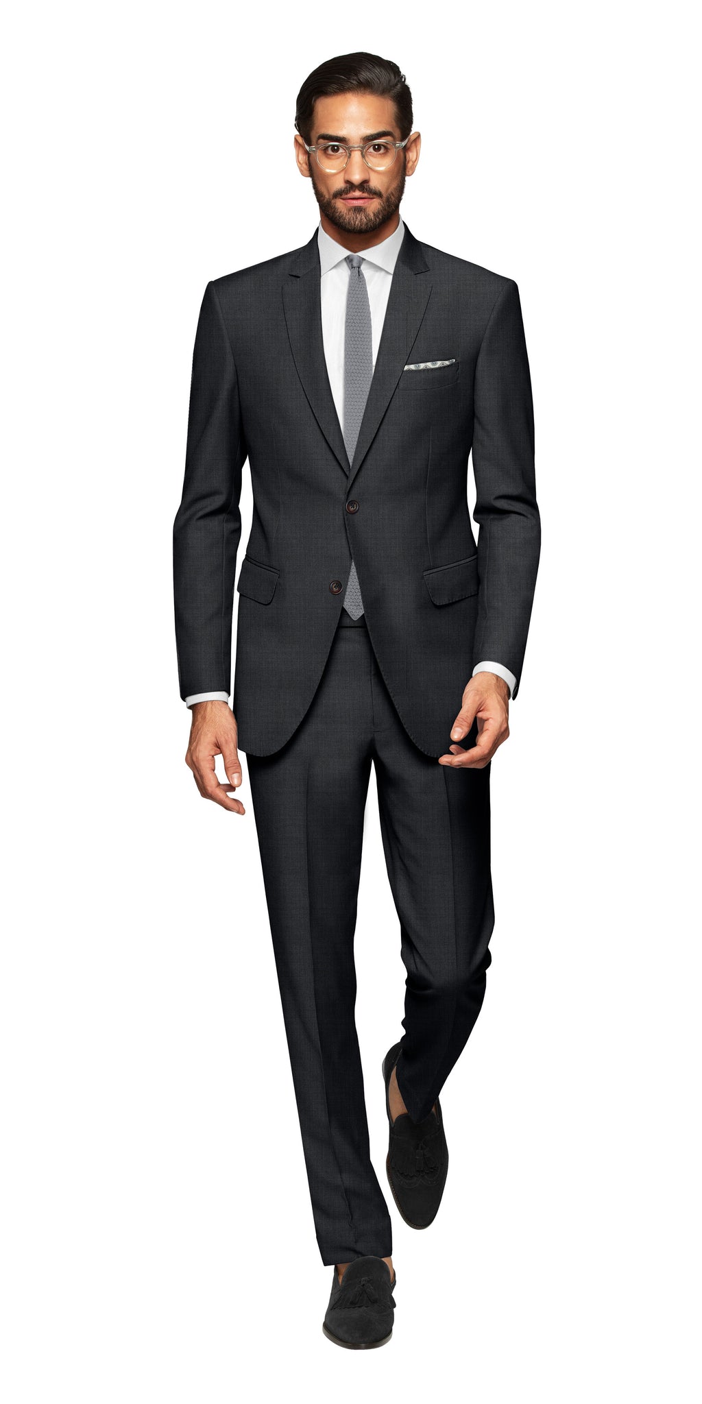 Prato Charcoal Grey Suit
