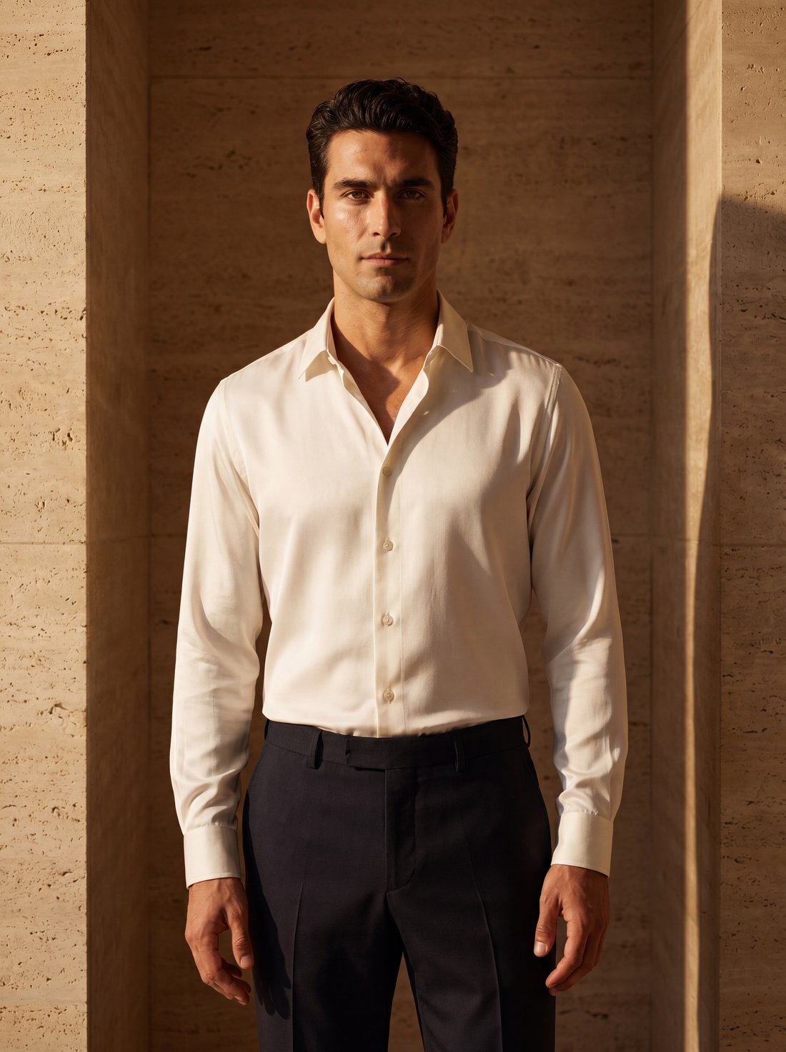 Silk Shirt in Ivory