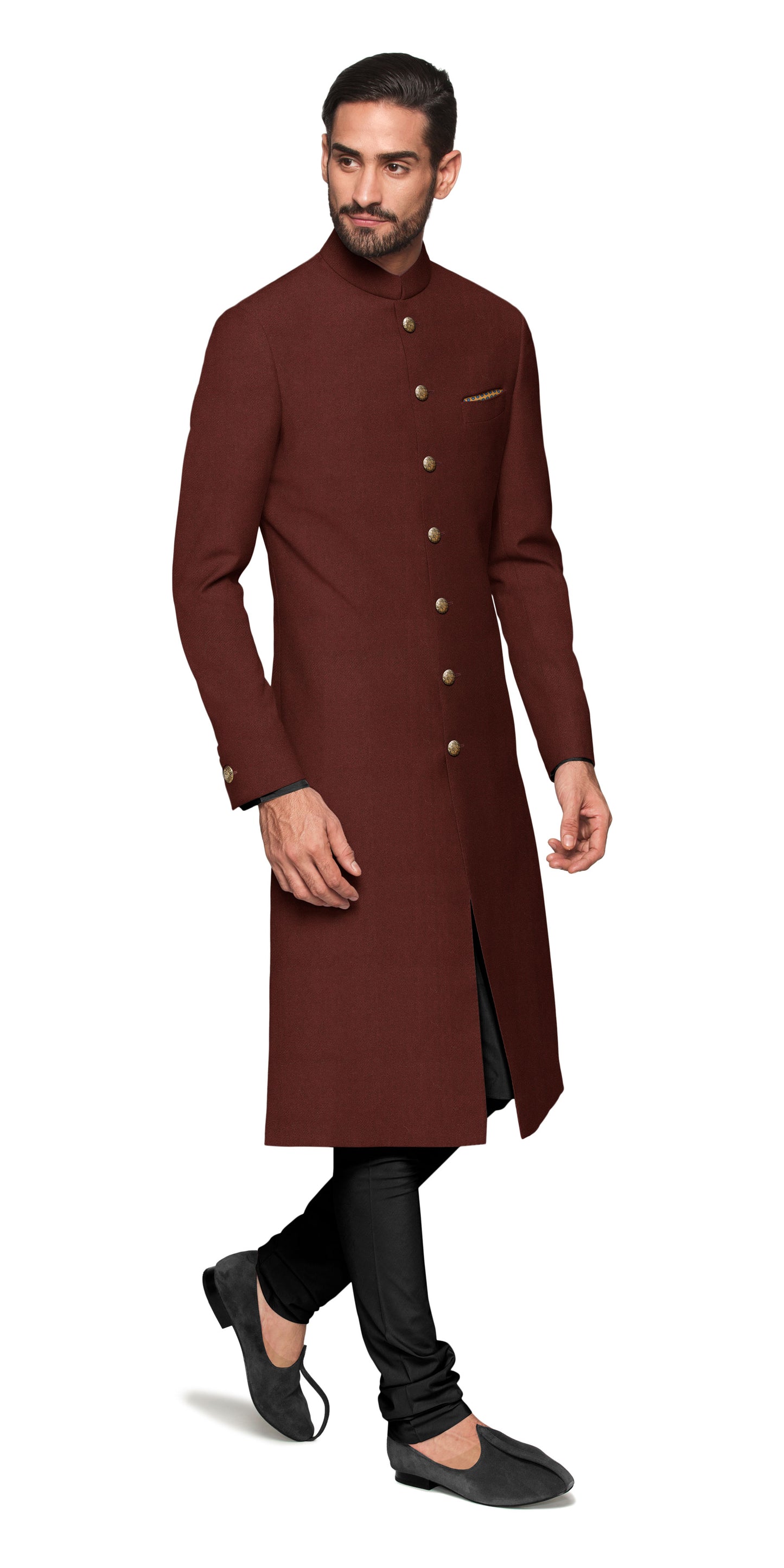 Sujaan Maroon Sherwani