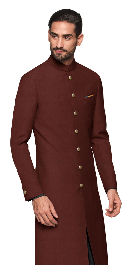 Sujaan Maroon Sherwani