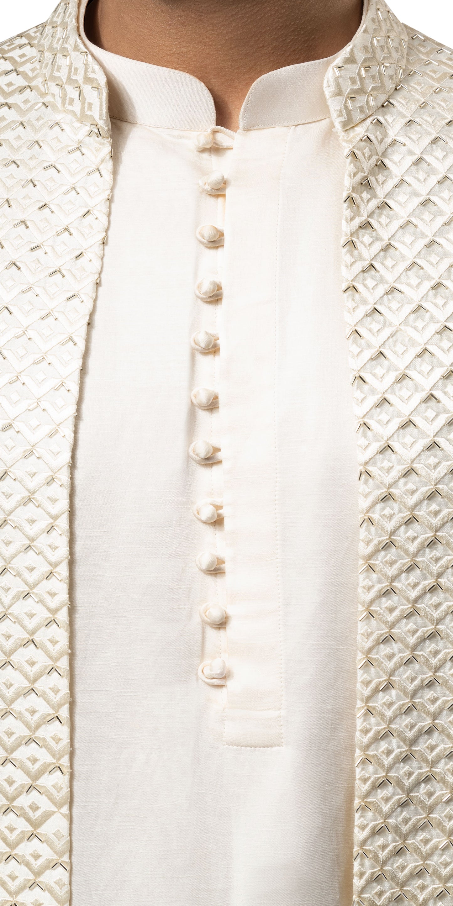 Vanilla Lamp Highlight Open Sherwani