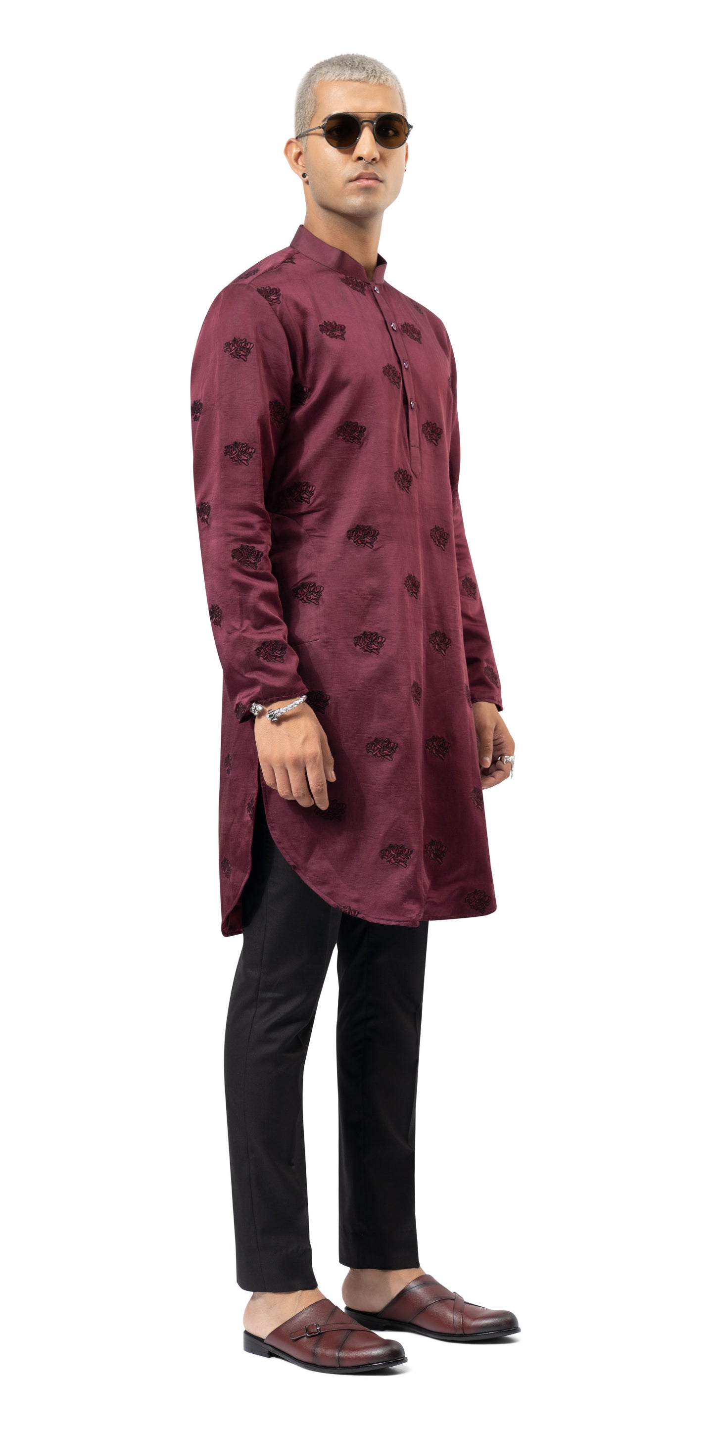 Wine Calendula Kurta