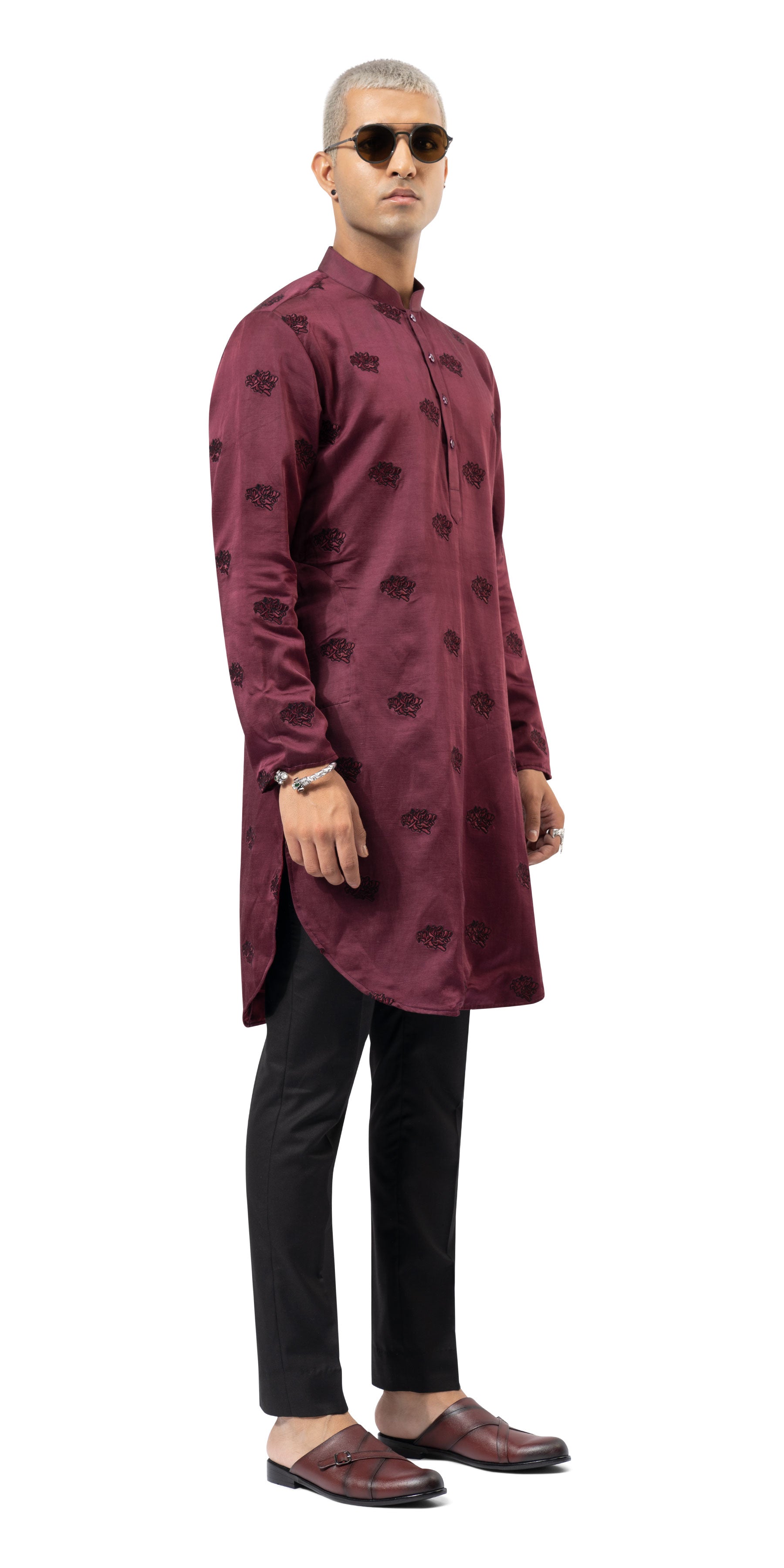 Wine Calendula Kurta