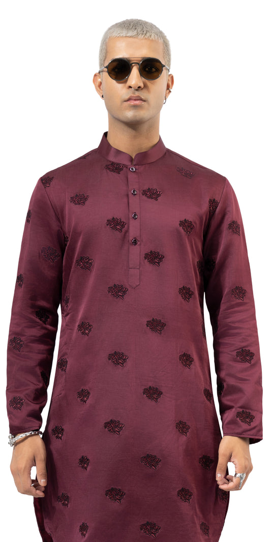 Wine Calendula Kurta
