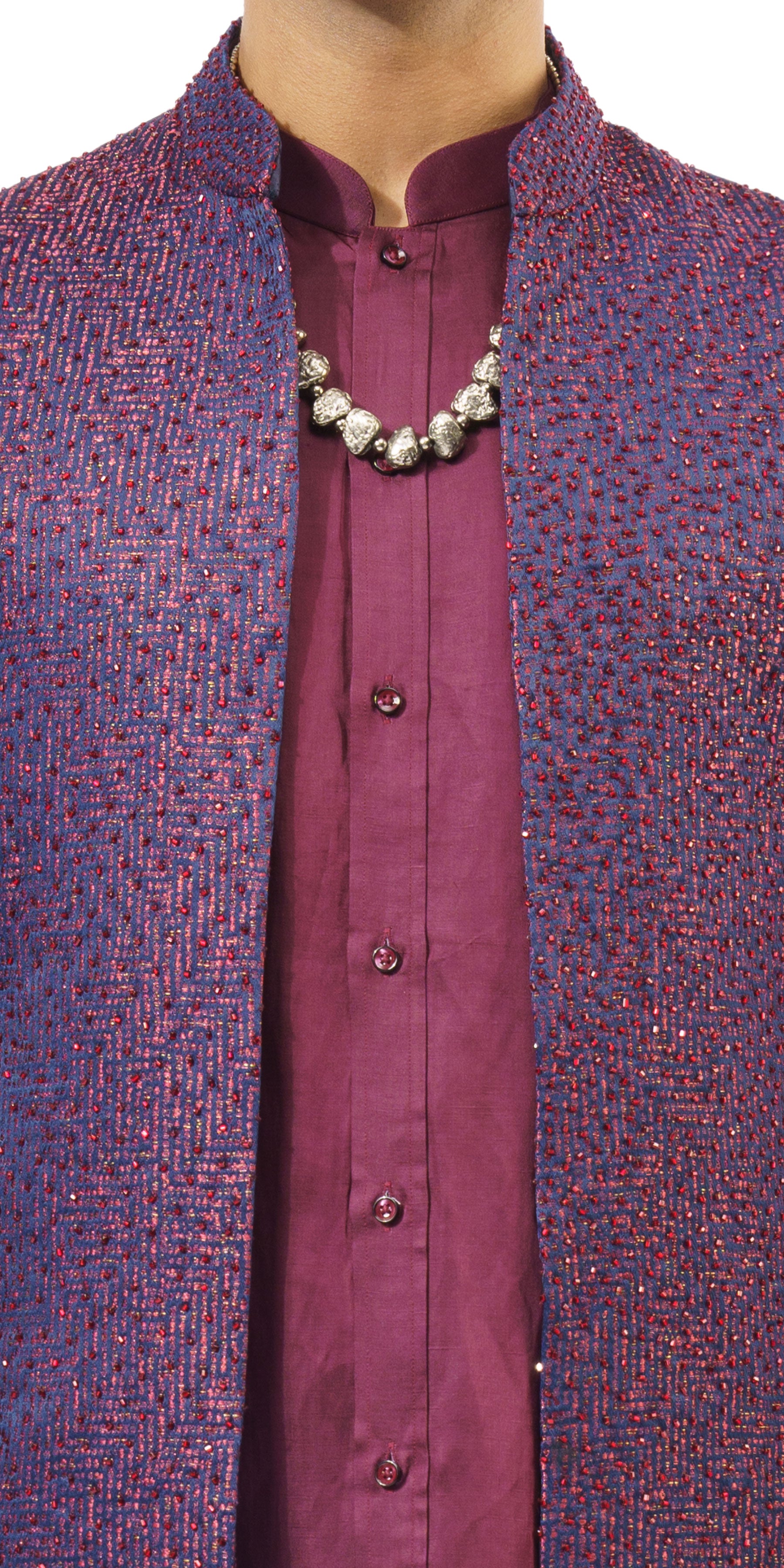Wine Tex-Galaxy Highlight Open Jacket