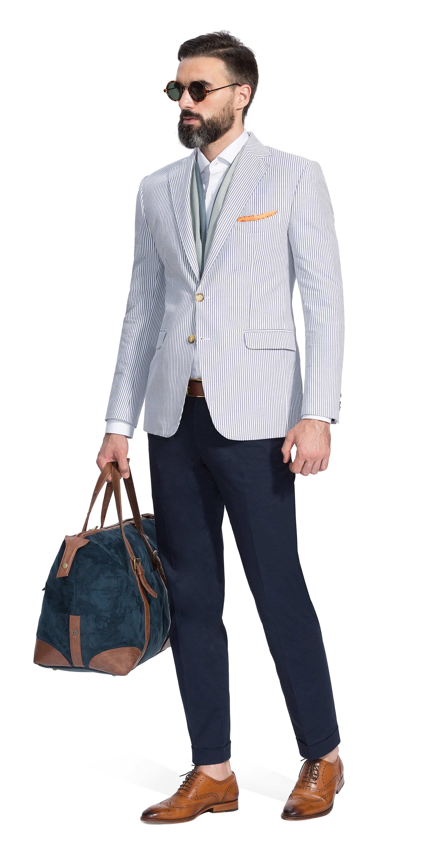 Ravello Blue Striped Jacket